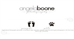 Desktop Screenshot of angelaboonephotography.com